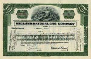 Midland Natural Gas Co. - Stock Certificate